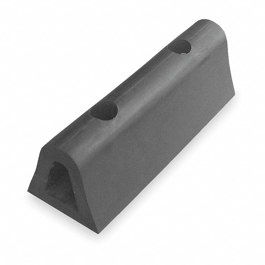 Dock Bumper, Rubber, 4x4 1/4x24 In