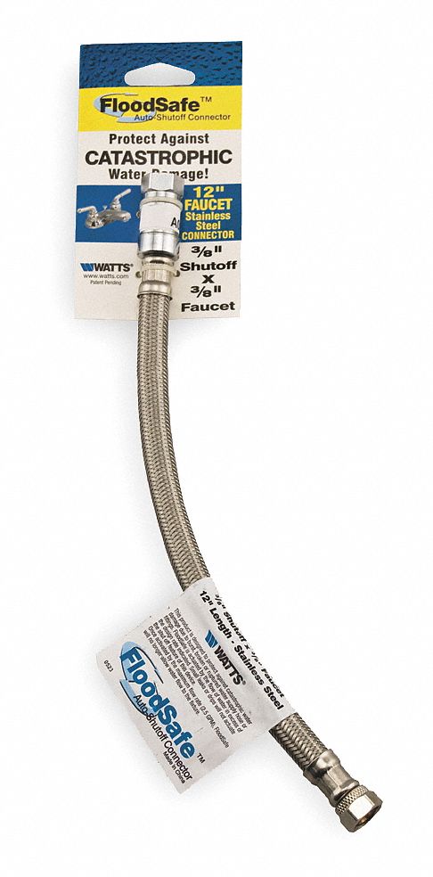 Braided Connector, 3/8 COMPx3/8 COMPx12 L