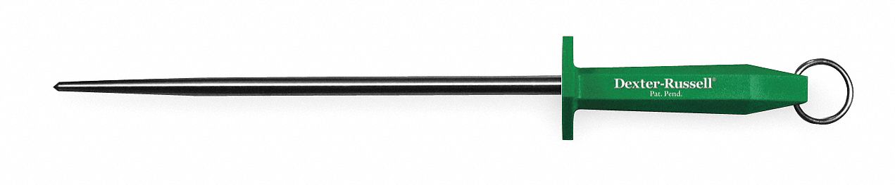 Sharpening Steel, SS, Smooth, 10 In, Green