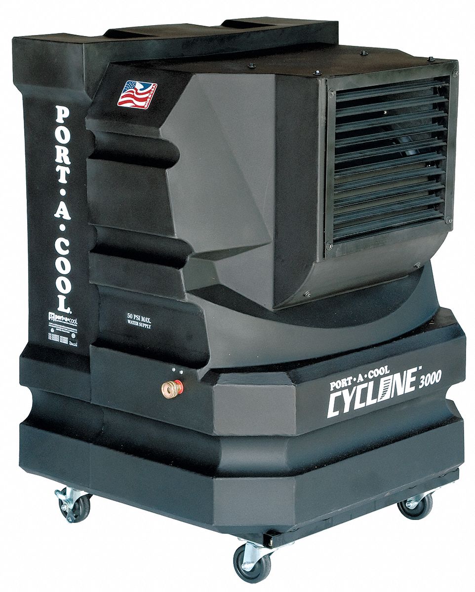 Portable Evaporative Cooler, 2400/3000cfm
