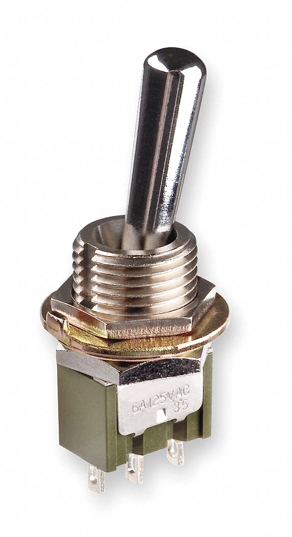 Toggle Switch, SPDT, 3 Conn., On/ On
