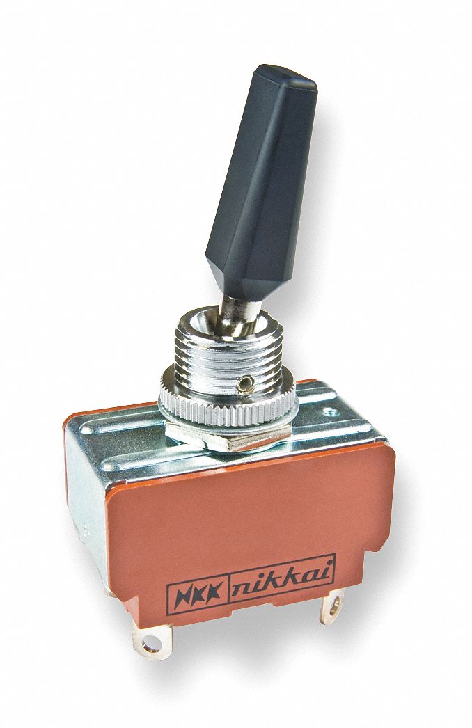 Toggle Switch, DPST, 4 Conn., On/Off