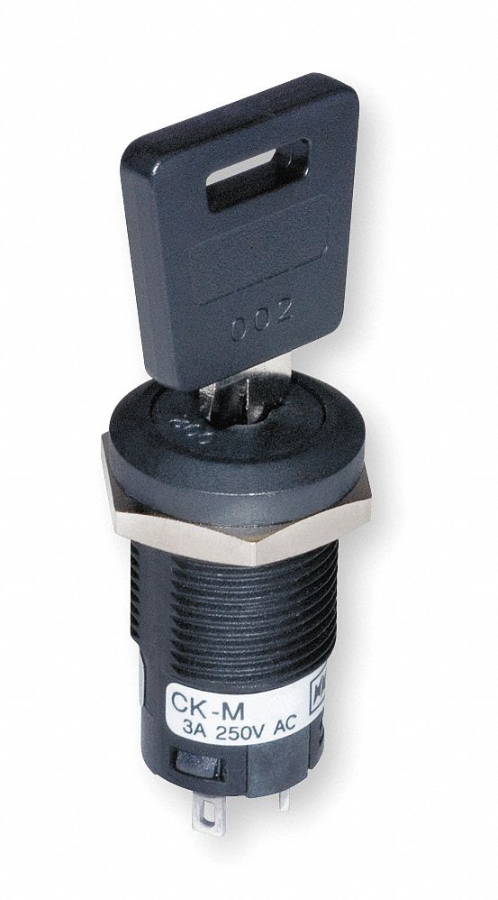 Key Switch, On/Off/On, SPDT
