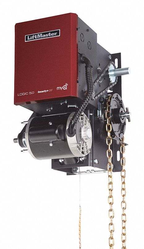 Indusl Door Opener, Hoist/Rght, Max H 24Ft