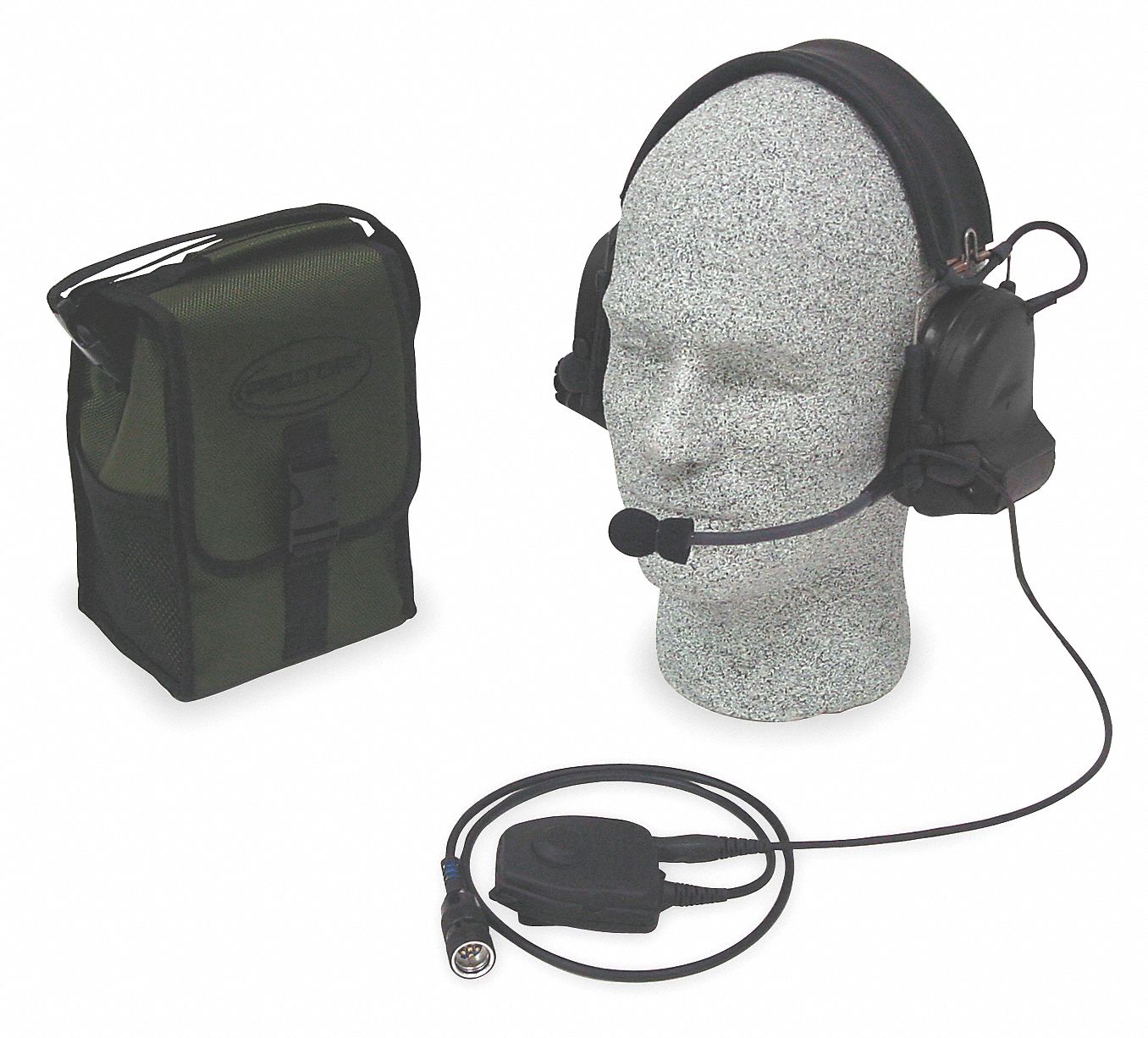 Electronic Ear Muff, 21dB, Fldg, Bk, 2Way
