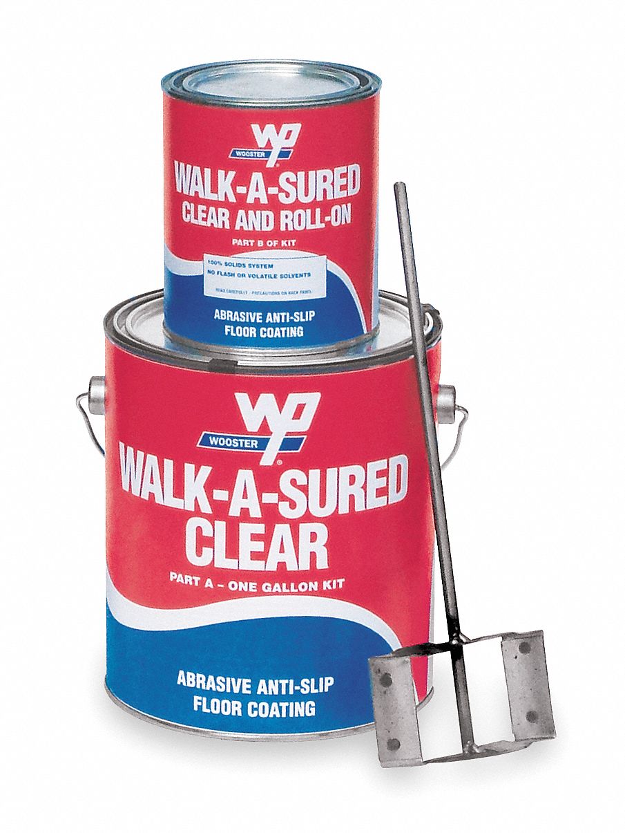 Anti-Skid Kit, 1 gal, Gray, Epoxy, Gloss