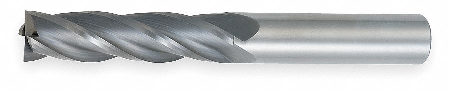 End Mill, Carbide, TiAlN, 1/2, 4 FL, Sq End