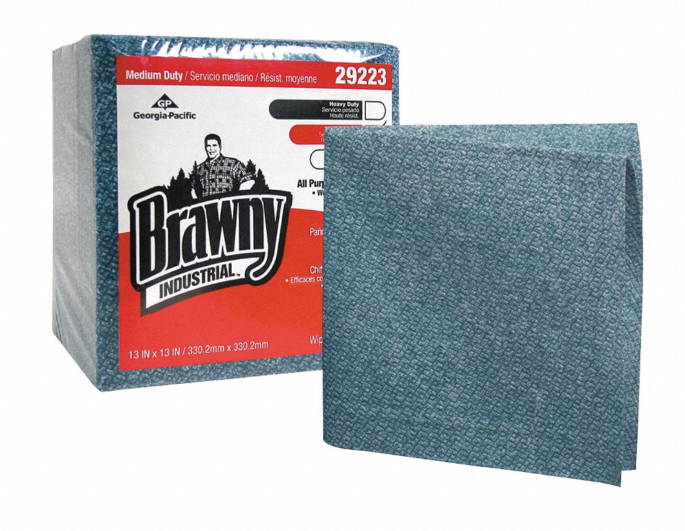 Disposable Wipes, 13 In x 13 In, PK 400