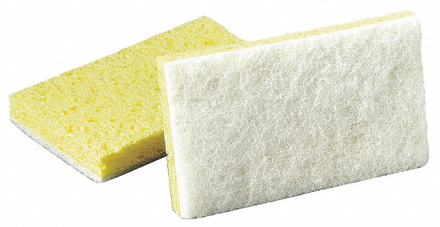 Scrubbing Sponge, 6In L, 3-5/8In W, PK20