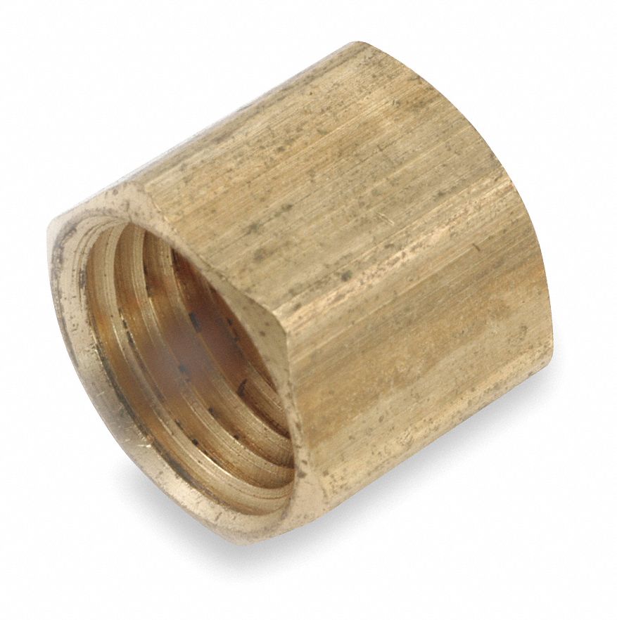 Cap, 1/4 In, FNPT, Brass