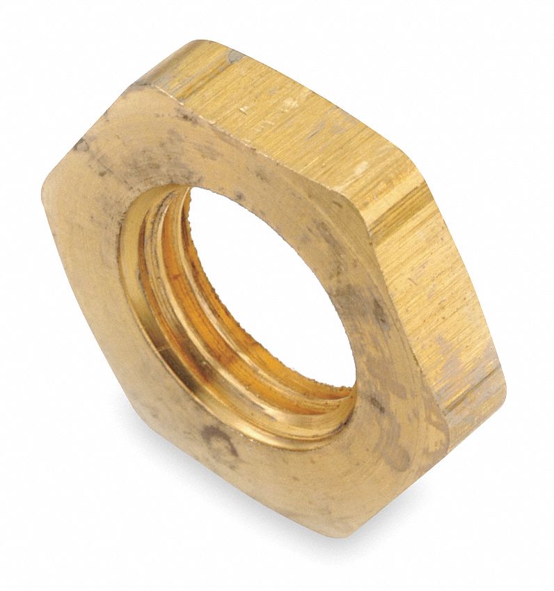 Locknut, 3/4 In, FNPT, Brass