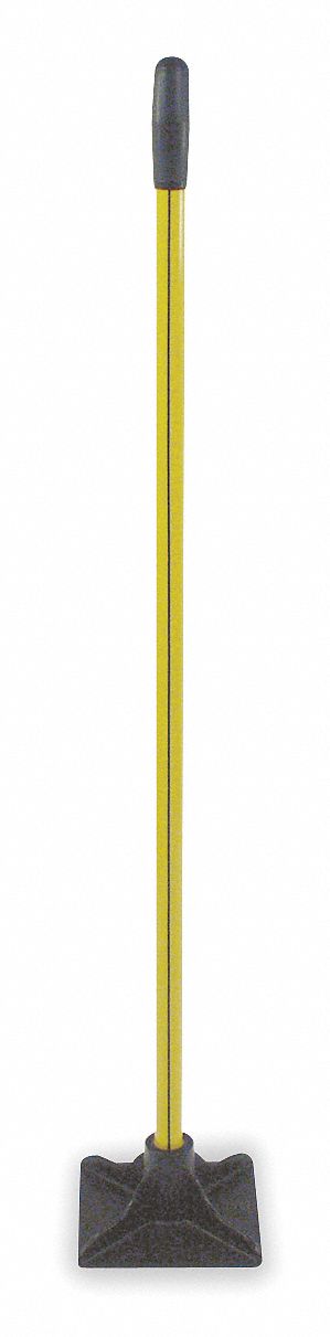 Dirt Tamper, 10x10 In Blade, 48 In Handle