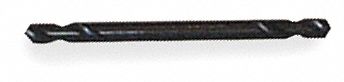 Double End Drill, Size #20, HSS, Blk Oxide