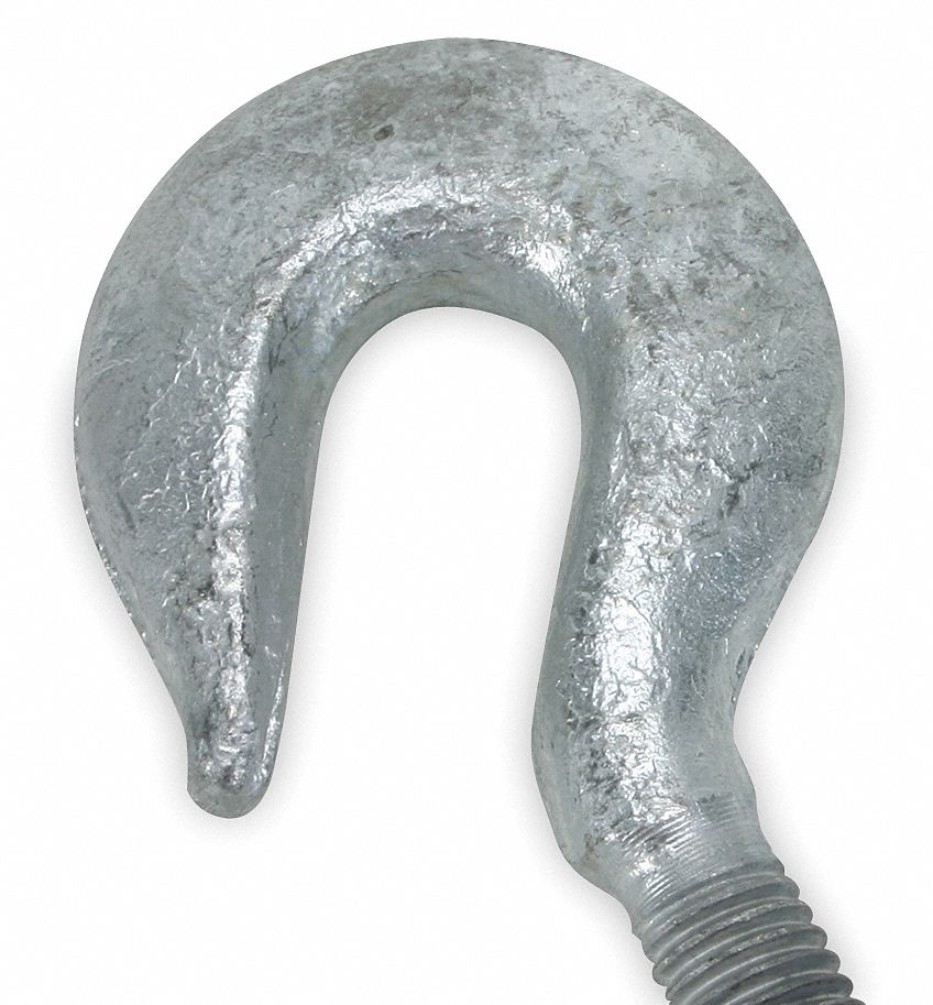 Hook End Fitting, Left, 400 Lb, 4 In