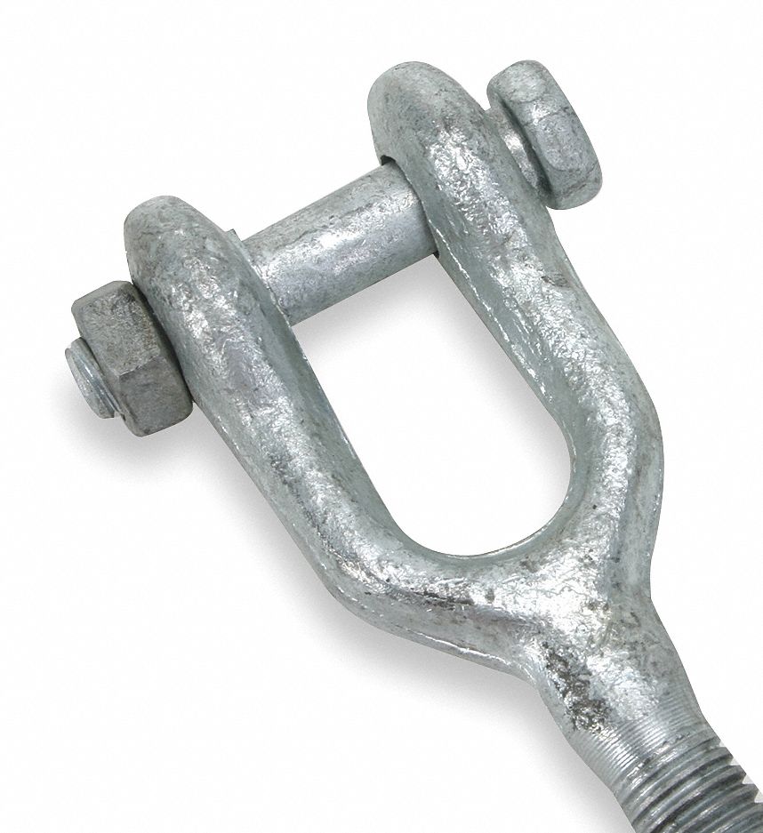 Jaw End Fitting, Right, Dia 5/8In, 6 In