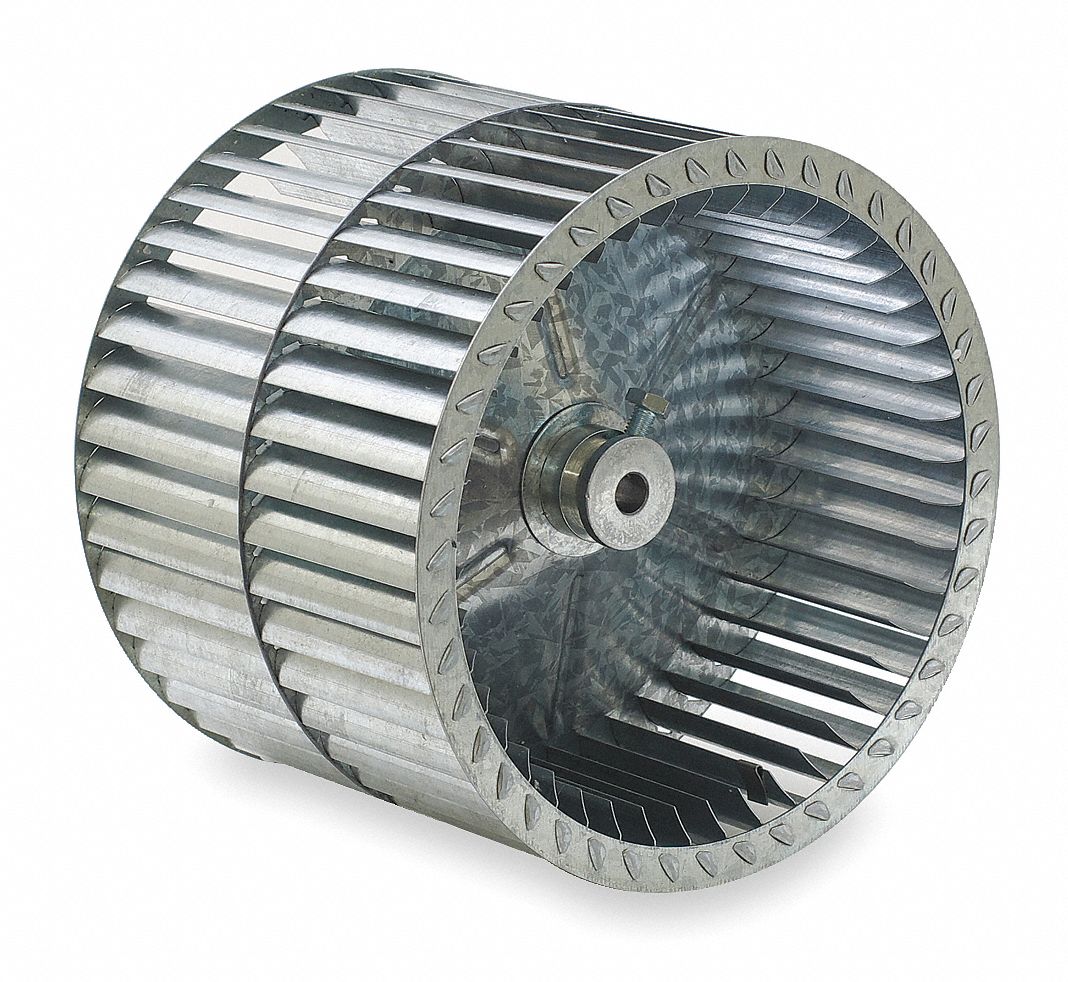 Blower Wheel, Dia 9 7/16 In, Bore 1/2 In