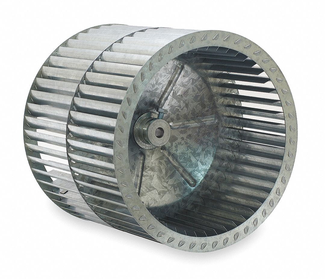 Blower Wheel, Dia 12 3/16 In, Bore 1/2 In