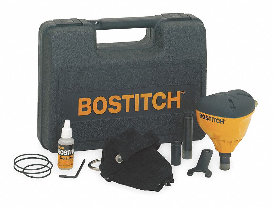 Air Impact Nailer Kit, Up to 0.160 In Dia