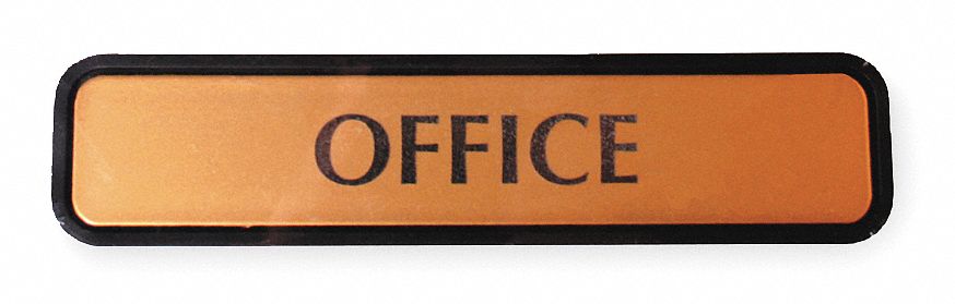 Notice Sign, 2 x 8In, BK, Vinyl, OFC, ENG