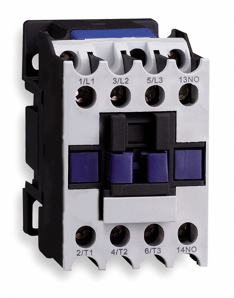 IEC Contactor, 24VAC, 9A, Open, 4P