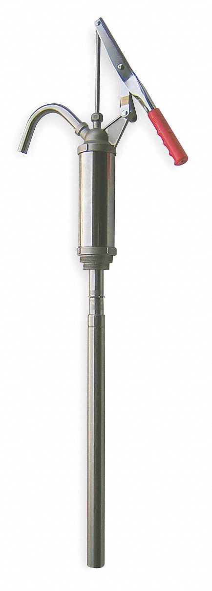 Stainless Steel Drum Pump, Lever, 13.5 Oz