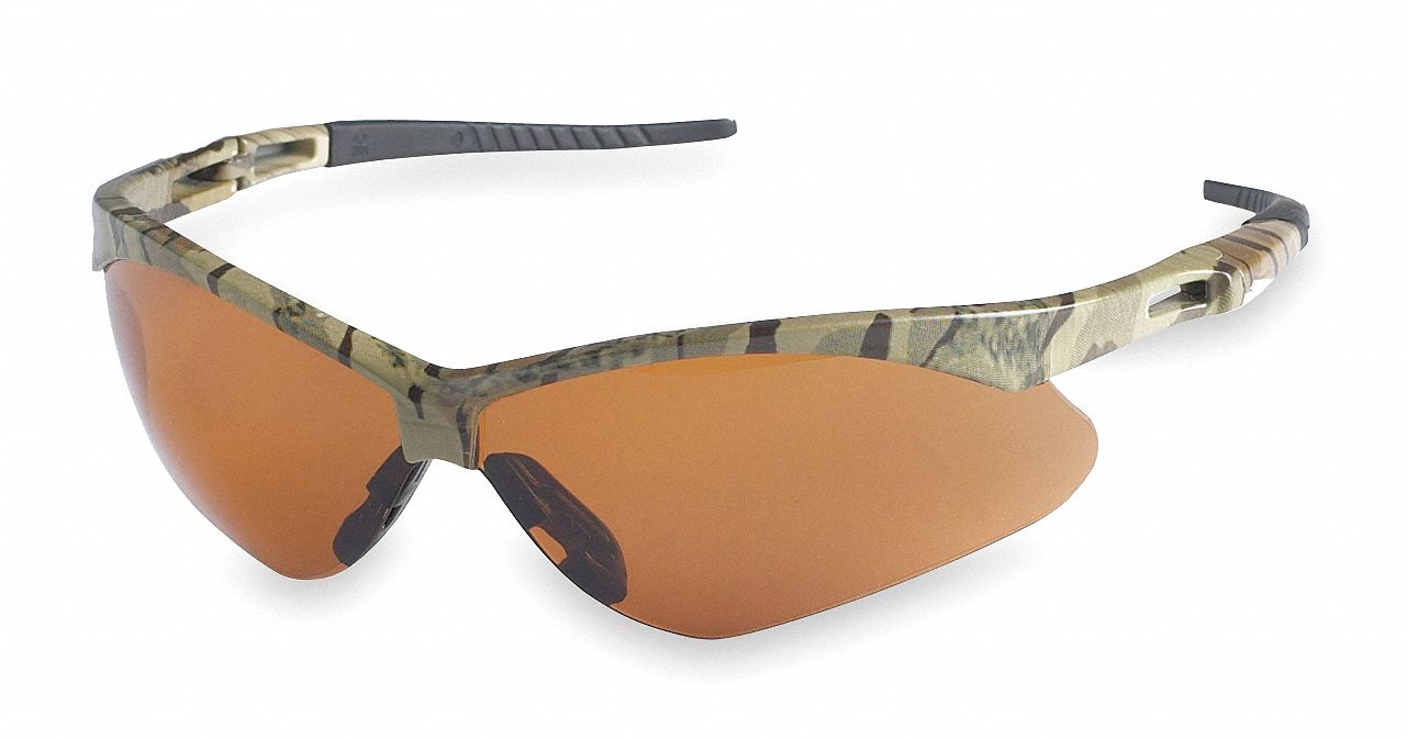 Safety Glasses, Bronze, Scratch-Resistant