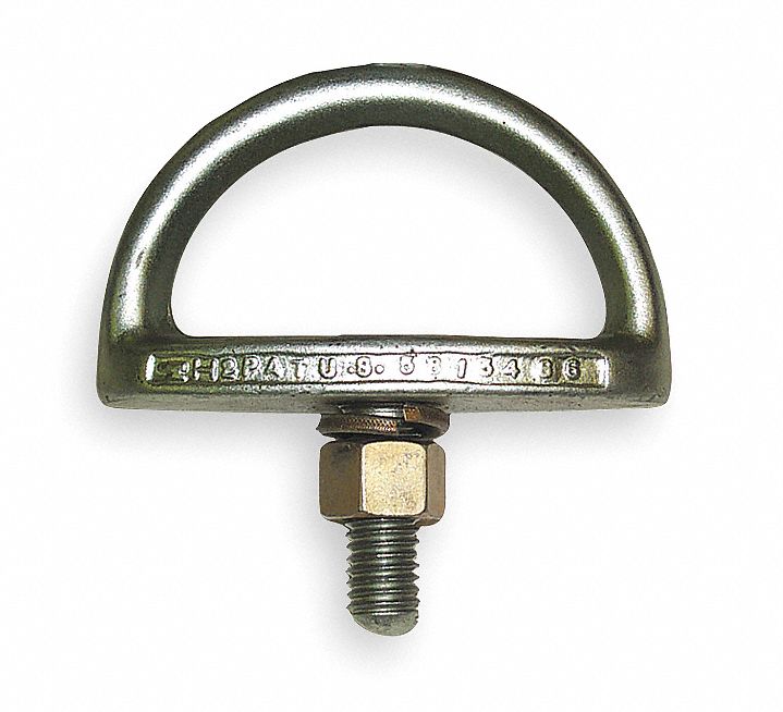 Concrete Anchor, Permanent, 2-1/4 In Ring