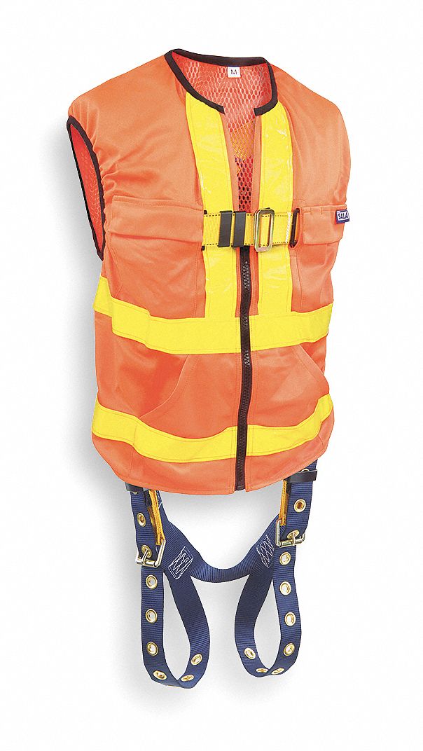 Full Body Harness, Universal, 420 lb., Orng