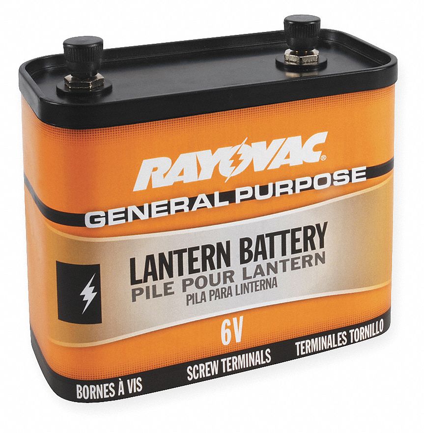 Lantern Battery, Industrial, 6V, Screw Term