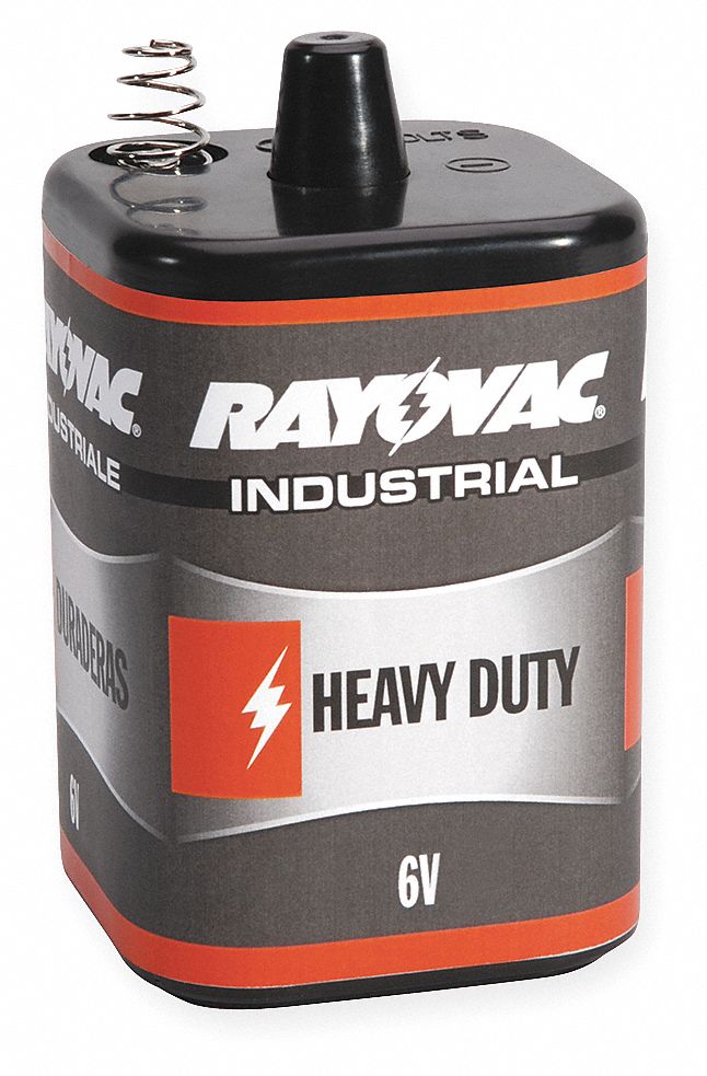 Lantern Battery, Heavy Dty, 6V, Spring Term