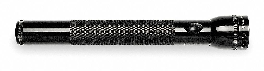 Mag-Lite Flashlight, 4 C, Krypton, Black