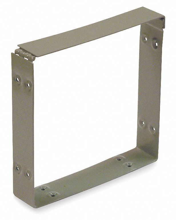 Wireway, Connector, 4x4 Sq In, Steel, Gray