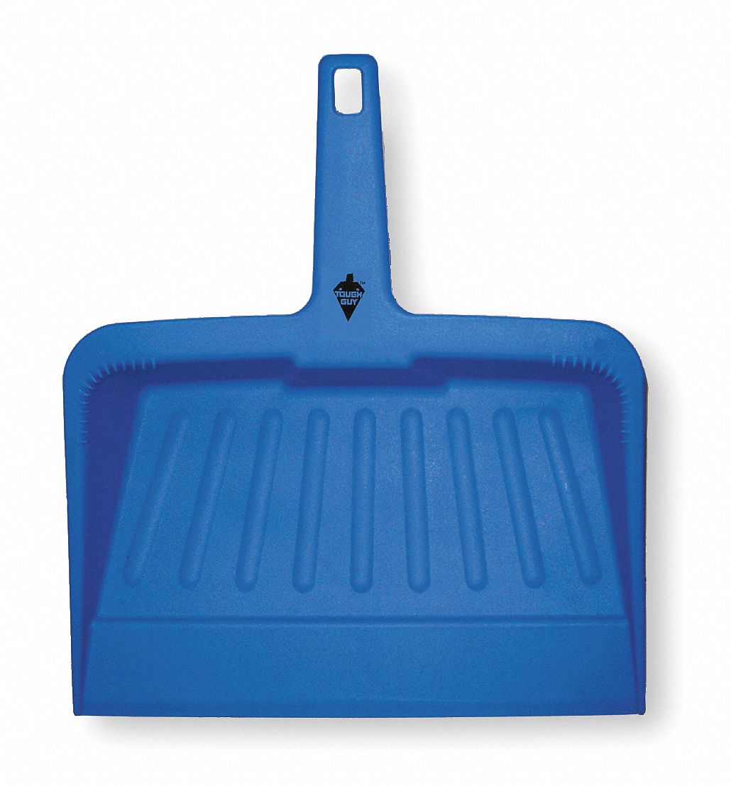 Hand Held Dust Pan, Plastic, 12 In. W, Blue