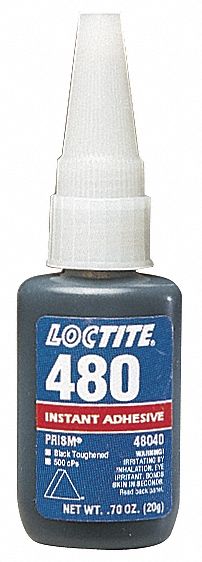 Instant Adhesive, 20g Bottle, Black