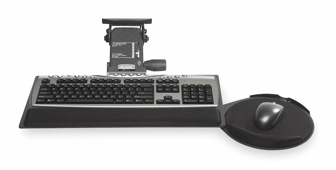 Keyboard Tray, 4in, Black