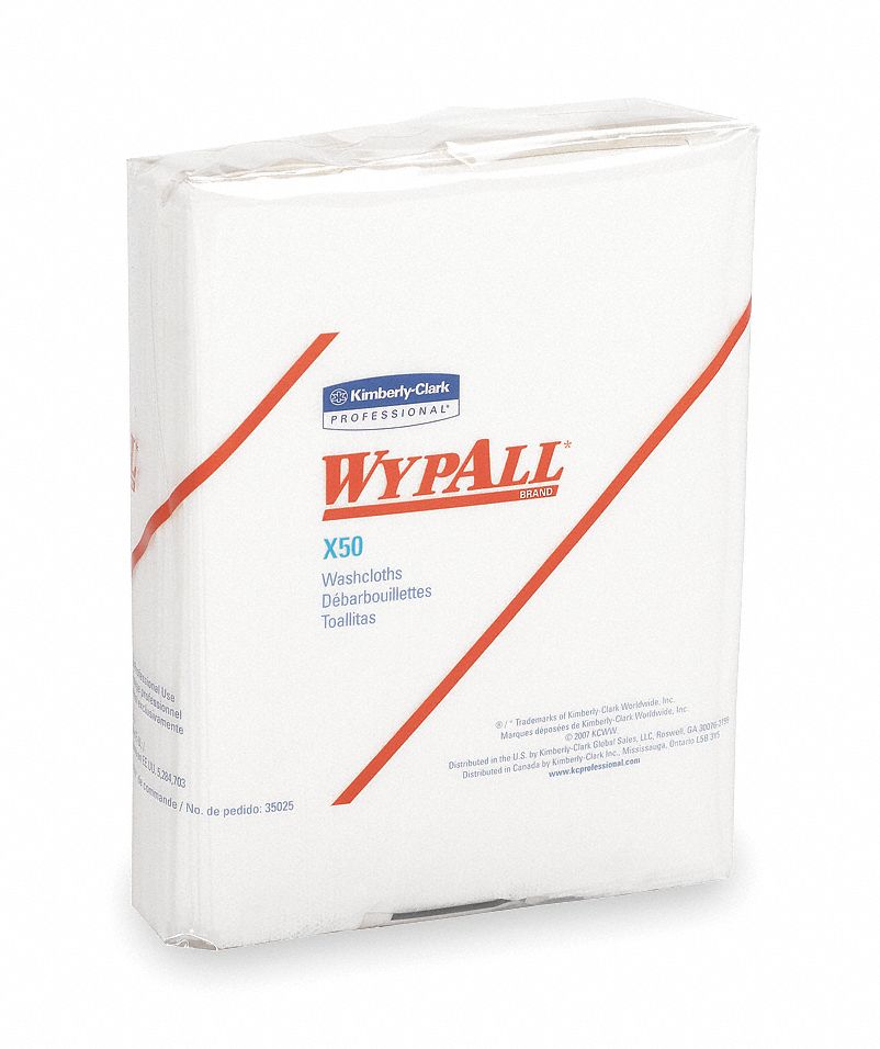 Dispsbl Washcloth, 10In x 12-1/2In, PK 832
