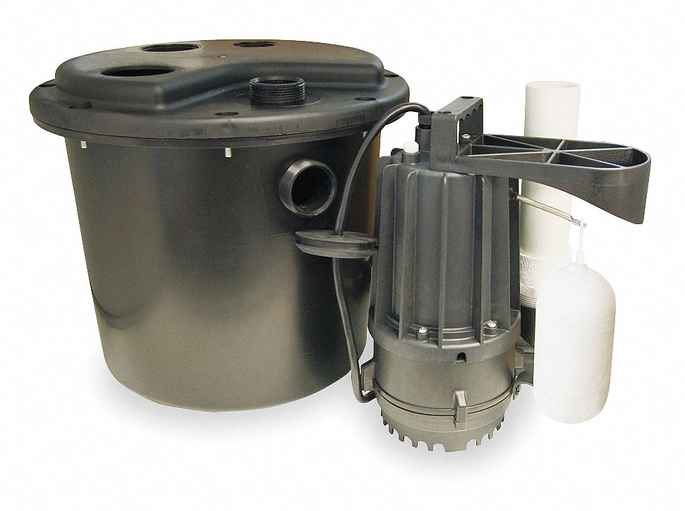 Sink Pump System, 5 G, 1/3 HP, 115 V, 3.1 A