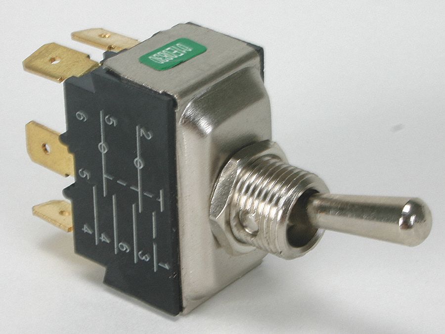 Toggle Switch, DPDT, Maint On/Maint On