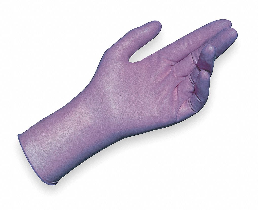 Disposable Gloves, XL, Purple, PK100