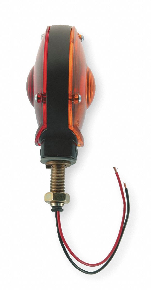Lamp, Double Faced, Red/Yellow