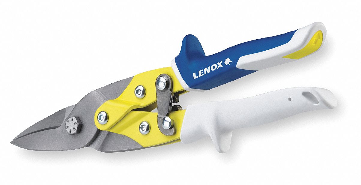 Aviation Snips, Straight Cutting, Yellow