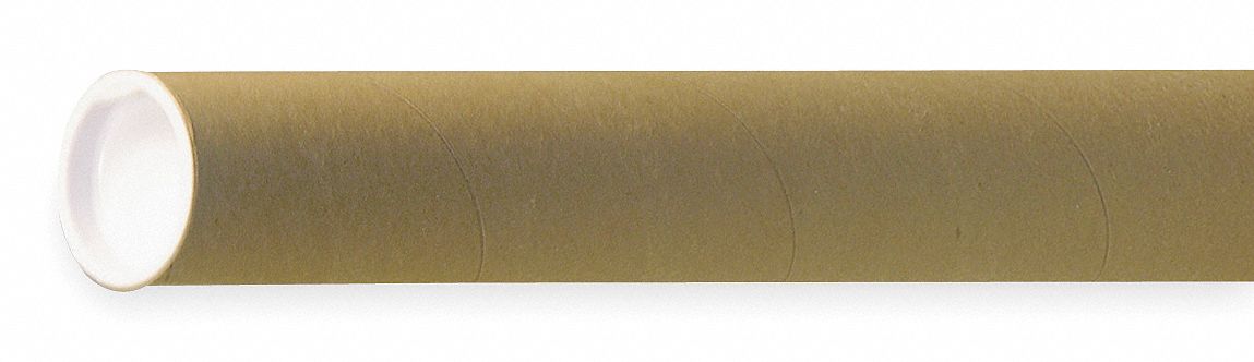 Mailing Tube, 1-1/2 In. D, 18 In. L, Pk 25