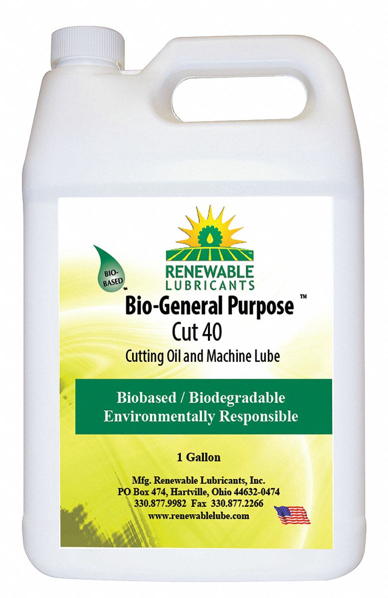 Cutting Oil, Bio-GP Cut 40, 1 Gal