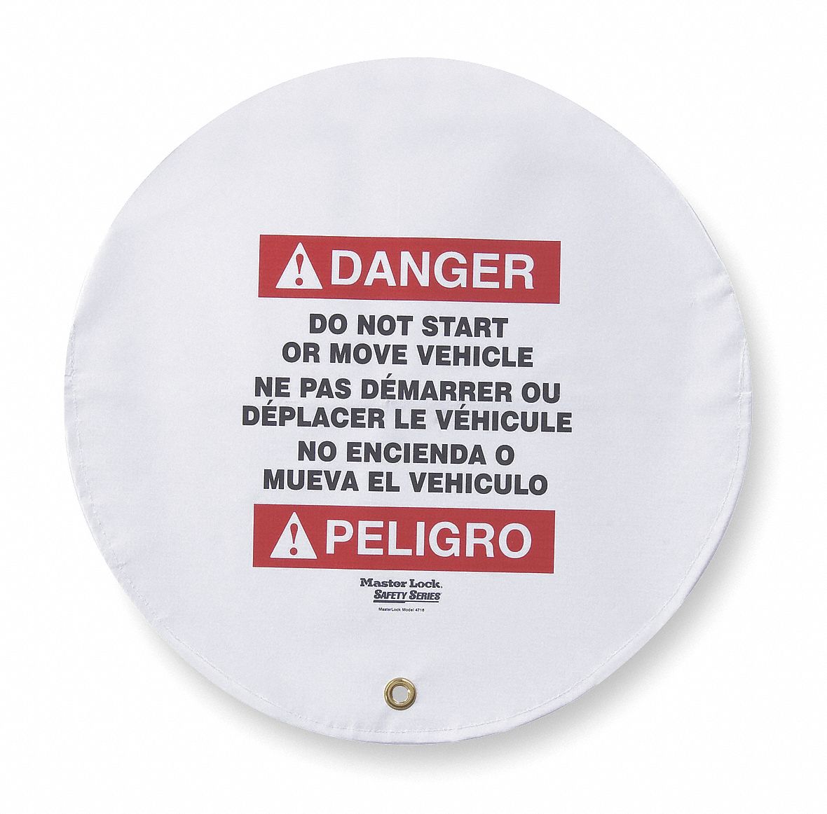 Danger Security Sign, 20 x 20In, Vinyl
