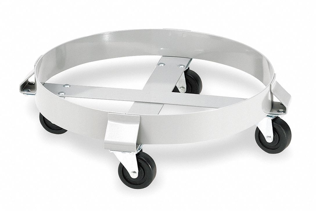 Drum Dolly, 6-1/2 In. H, 1000 lb., 55 gal.
