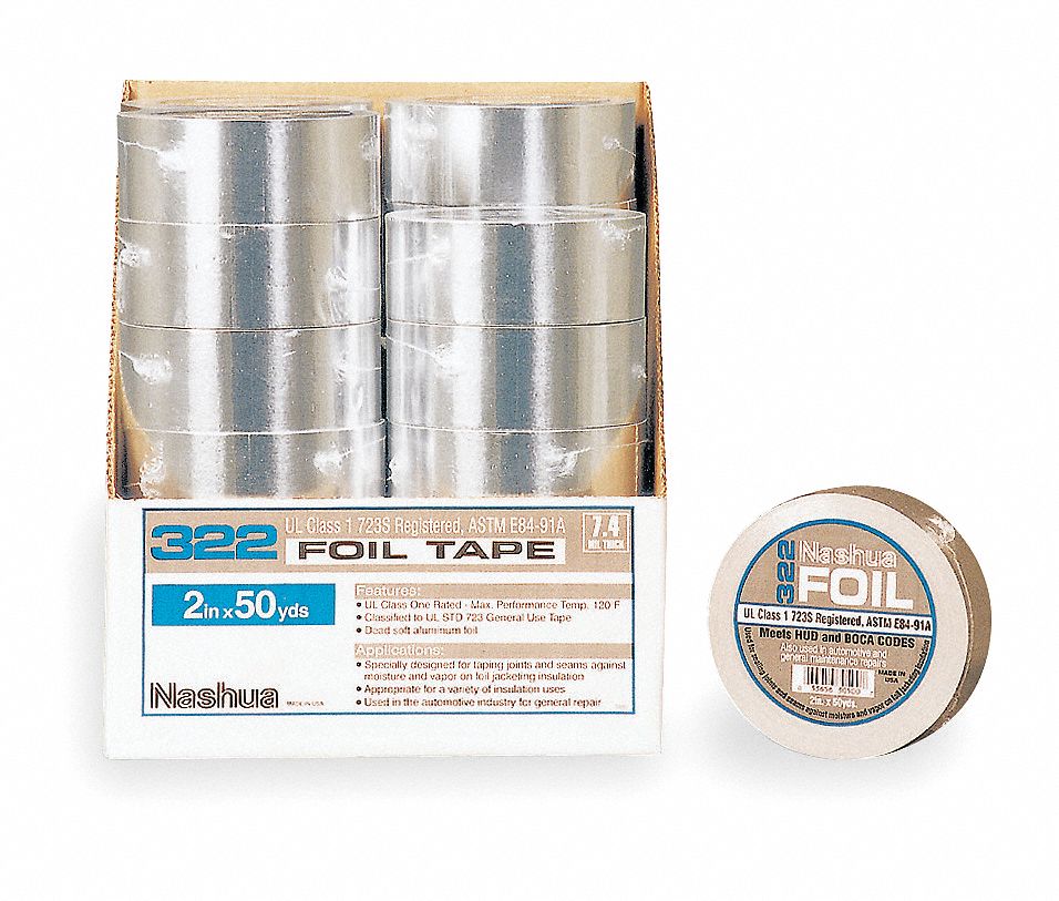 Foil Tape with Liner, 72mm x 46m, Silver