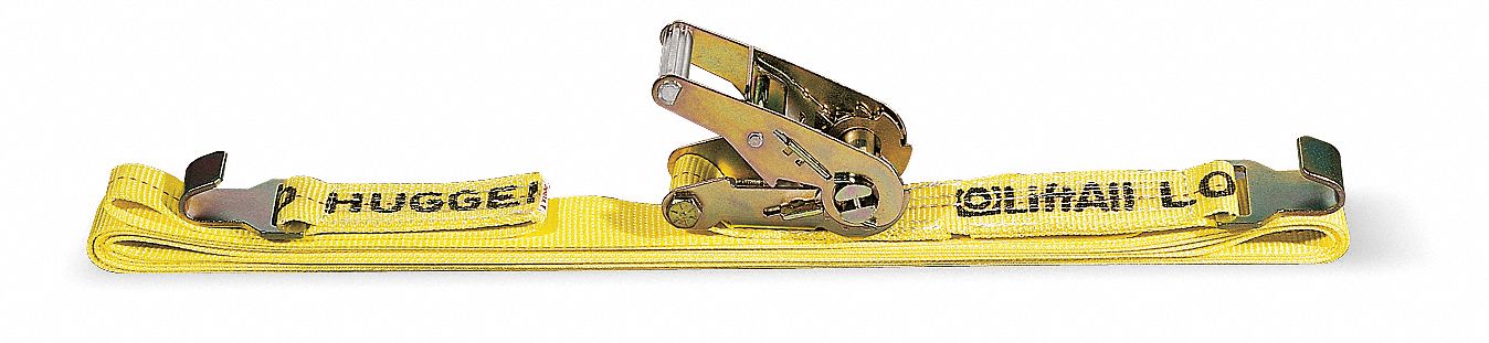Cargo Strap, Ratchet, 27 ft x 2 In, 1600 lb
