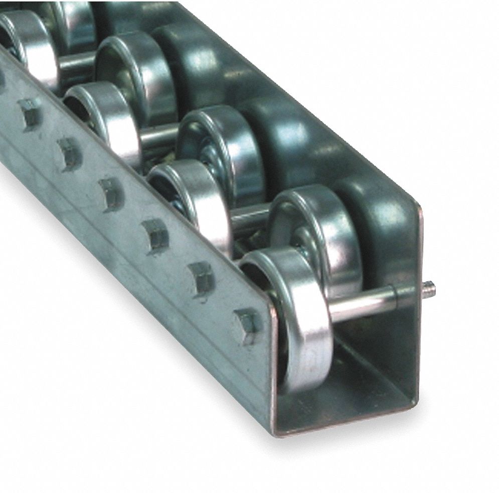 Skatewheel Flow Rail, 100Lb, 10Ft Straight