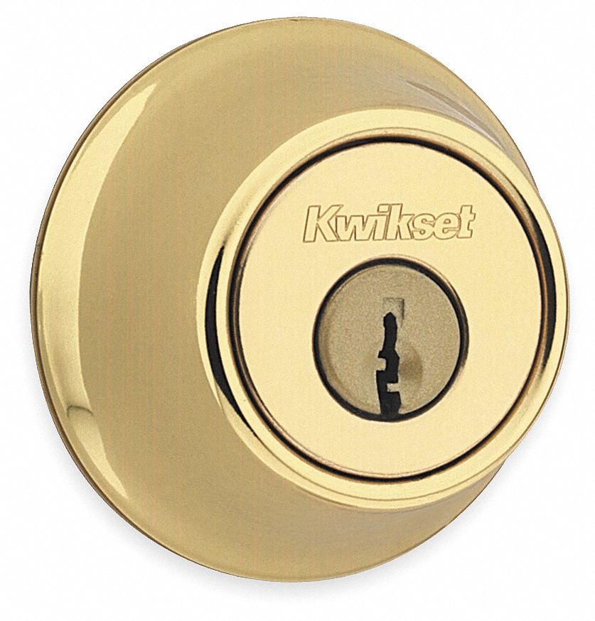 Deadbolt, Brass, Keyed Different