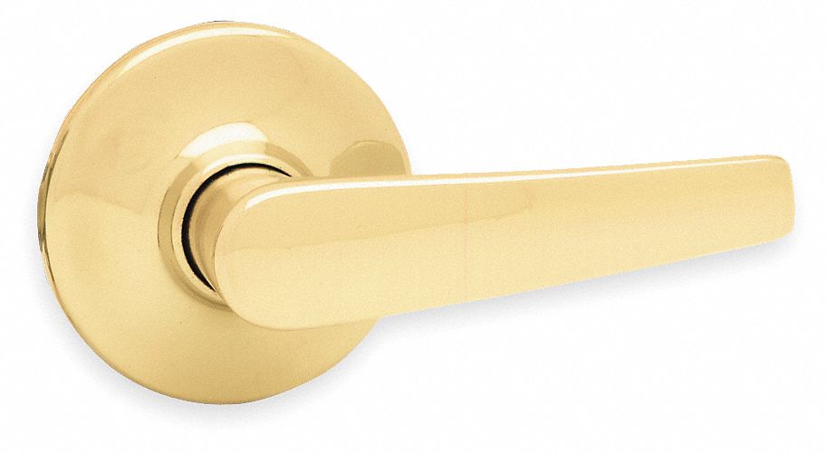 Lever Lockset Lockset, Polished Brass